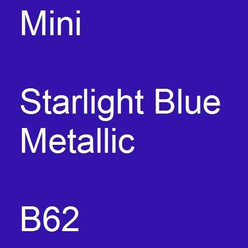 Mini, Starlight Blue Metallic, B62.